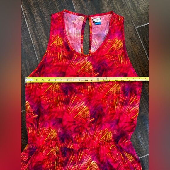 KAVU WOMEN'S LANDRY Sleeveless sz l Kavu Landry Sleeveless Romper Coral Flash - Picture 10 of 16